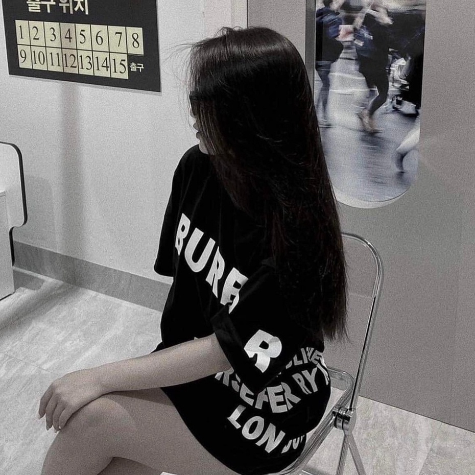 Áo Phông Nam Nữ BURBERRY Chất Liệu Cotton Thoáng Mát Hình In Siêu Nét#HOT#