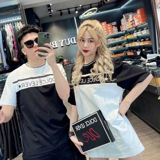 Phông DOCLE LEVE bo cổ tàu phối màu siêu nét 2023.