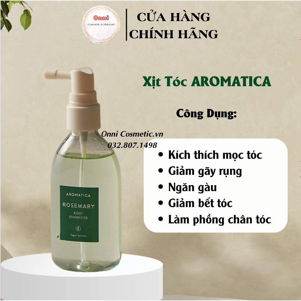 AROMATICA Xịt Dưỡng Chân Tóc Hương Thảo Rosemary Root Enhancer 100ml