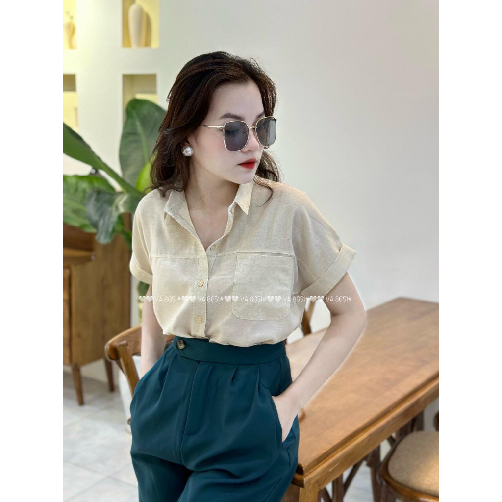 Áo sơ mi đũi cotton mềm mịn quảng châu vip 1 #8651