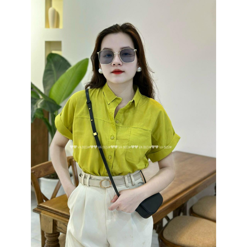 Áo sơ mi đũi cotton mềm mịn quảng châu vip 1 #8651
