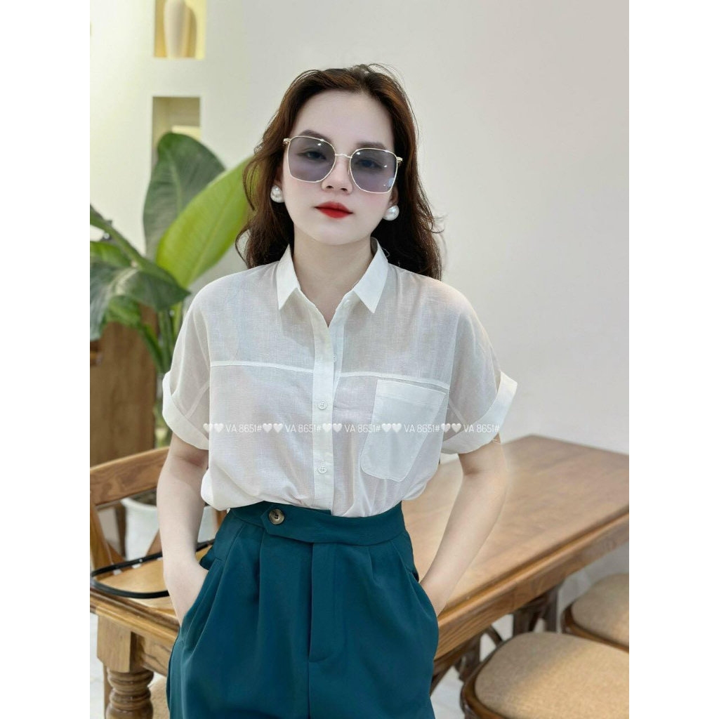 Áo sơ mi đũi cotton mềm mịn quảng châu vip 1 #8651