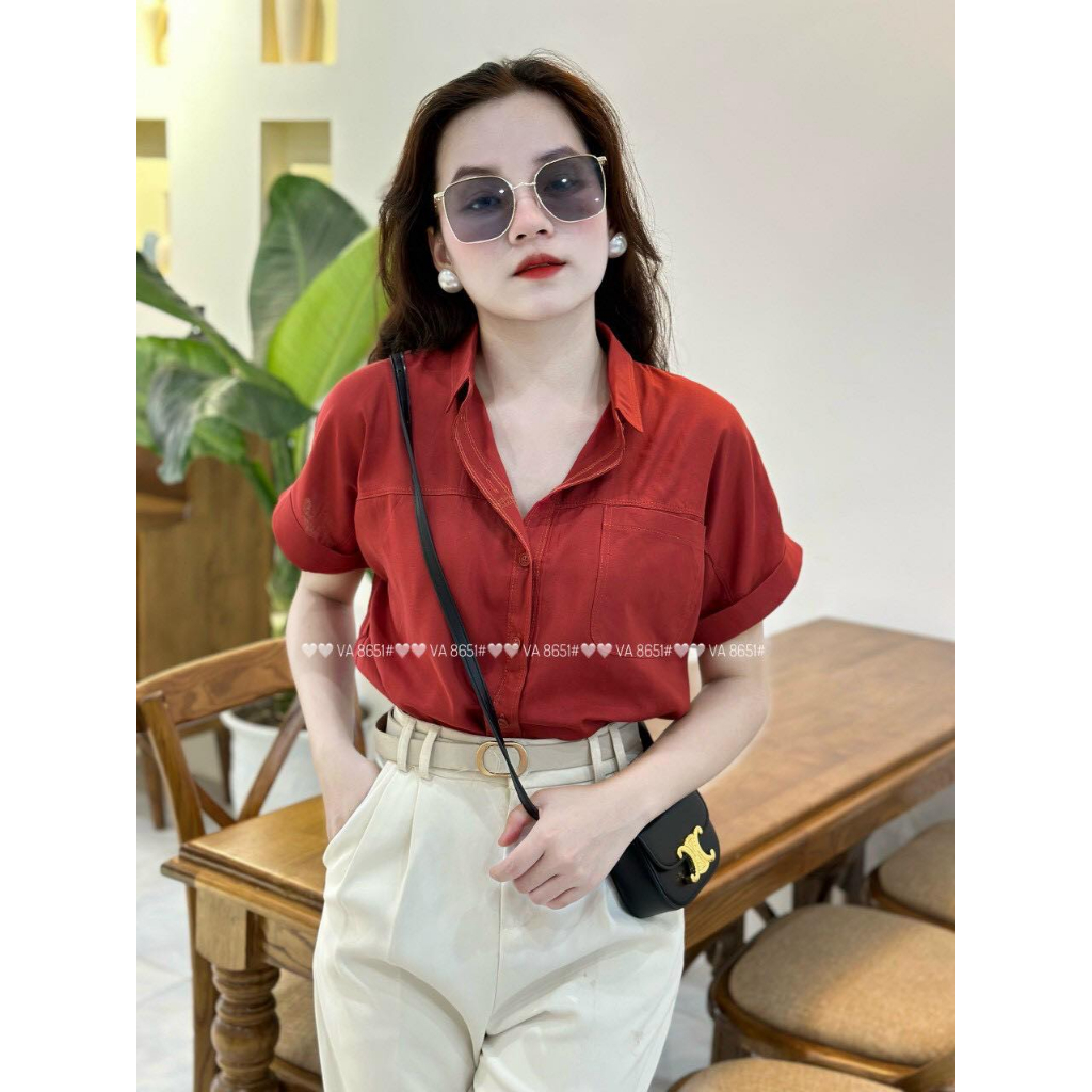 Áo sơ mi đũi cotton mềm mịn quảng châu vip 1 #8651