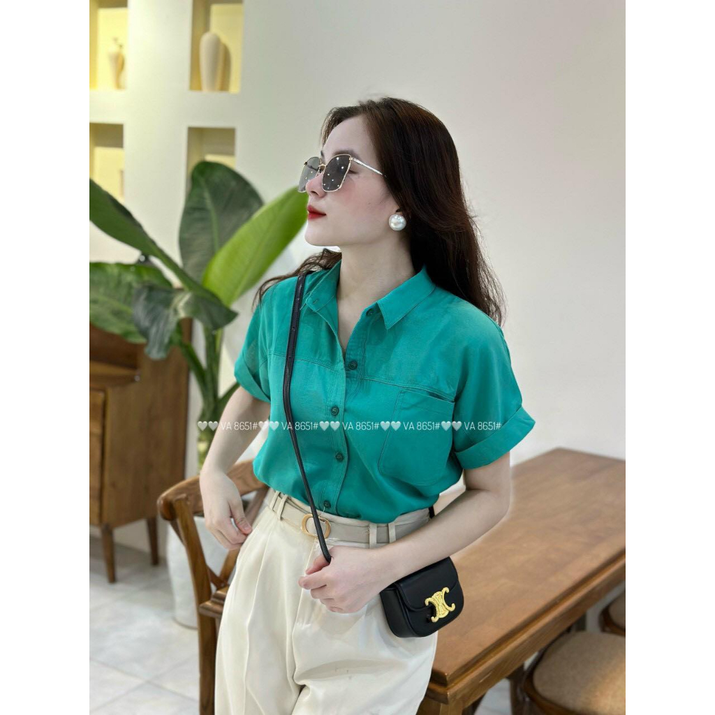 Áo sơ mi đũi cotton mềm mịn quảng châu vip 1 #8651