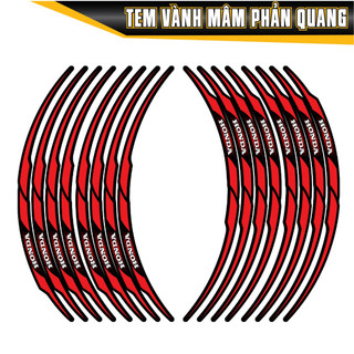 Tem Dán Vành Phản Quang Cho Xe Máy, Chất Liệu Phản Quang Cực Đẹp