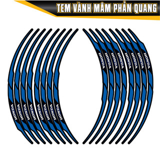 Tem Dán Vành Phản Quang Cho Xe Máy, Chất Liệu Phản Quang Cực Đẹp
