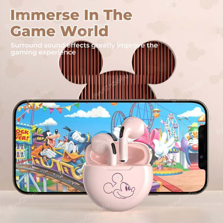 Tai nghe nhét tai không dây LENOVO L6 Disney bluetooth 5.2 âm thanh hifi tích hợp micro tiện lợi- TECHHIGH