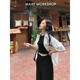 Áo sơ mi tay ngắn dáng oversize Pocket Oversize Shirt Maxy Workshop