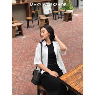 Áo sơ mi tay ngắn dáng oversize Pocket Oversize Shirt Maxy Workshop