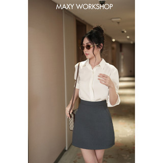 Áo sơ mi nữ white basic shirt Maxy Workshop