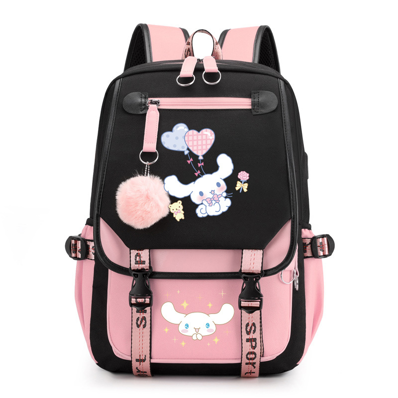 Sanrio Cinnamon ba lô cho nữ sinh viên công suất lớn không thấm nước in túi thời trang cá tính nữ