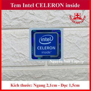 Tem intel celeron inside thay tem máy tính tem laptop