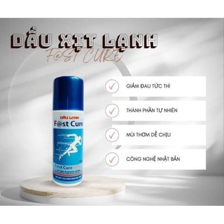 Dầu Xịt Lạnh F@ST CURE 160gr Xoa Bóp Giảm Đau Nhức Mỏi