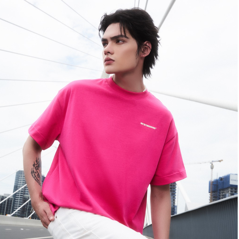 Áo thun BOXY 100% COTTON 300GSM - in nổi cao thành basic  - phong cách streetstyle nam nữ - THBBRAND