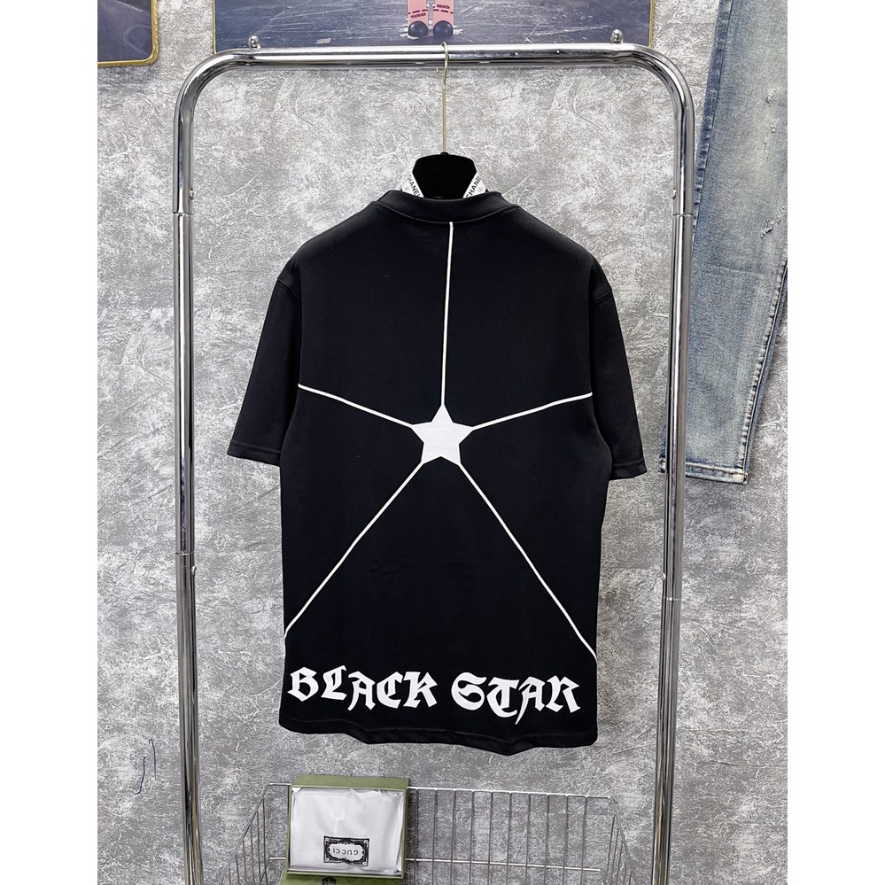 Áo thun DC Level phối hình in ngôi sao full lưng cực đẹp phong cách cháy phố, Áo Phông Unisex Nam Nữ