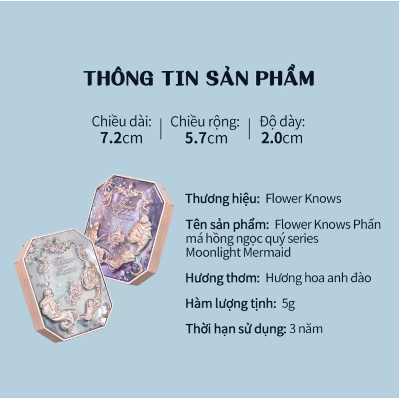 Phấn Má Flower Knows Moonlight Mermaid