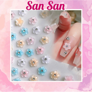 Set 5 viên charm hoa năm cánh trang trí móng