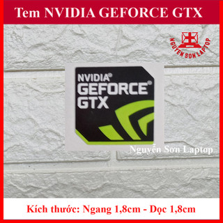 Tem máy tính NVIDIA GEFORCE GTX - màu Đen