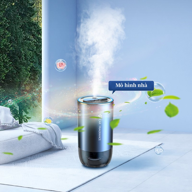Nước Hoa ô tô Máy khuếch tán tinh dầu ô tô Máy xông tinh dầu mini Sạc Pin Không cần thêm nước Phòng khách