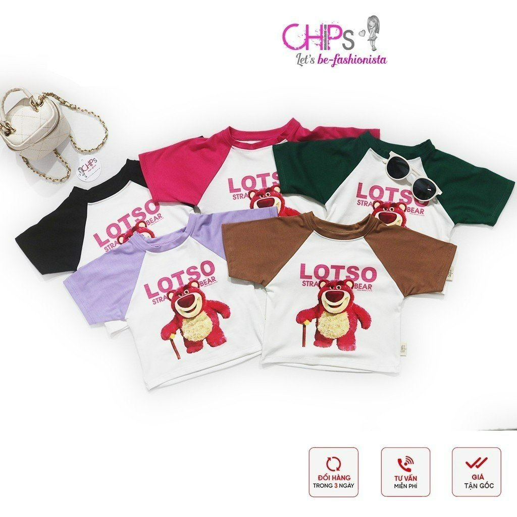 Áo Dáp Lăng Tay Sang Chảnh In Gấu Lotso Cho Bé