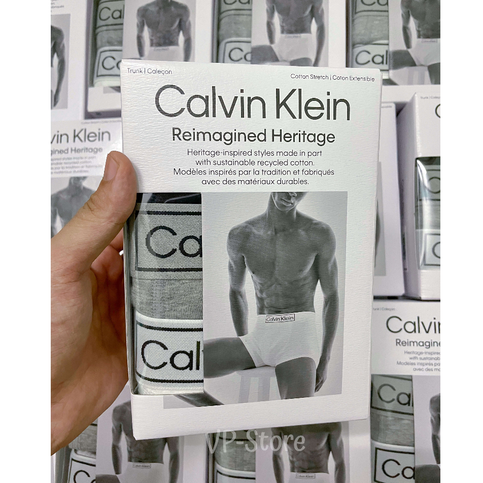 Quần boxer nam Calvin Klein 3-Pack chính hãng (NP2015Y-922)