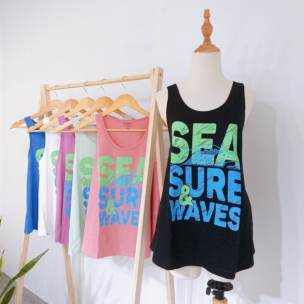 Áo thun ba lỗ thun cotton in chữ phong cách mùa hè mát mẻ mẫu bán siêu chạy