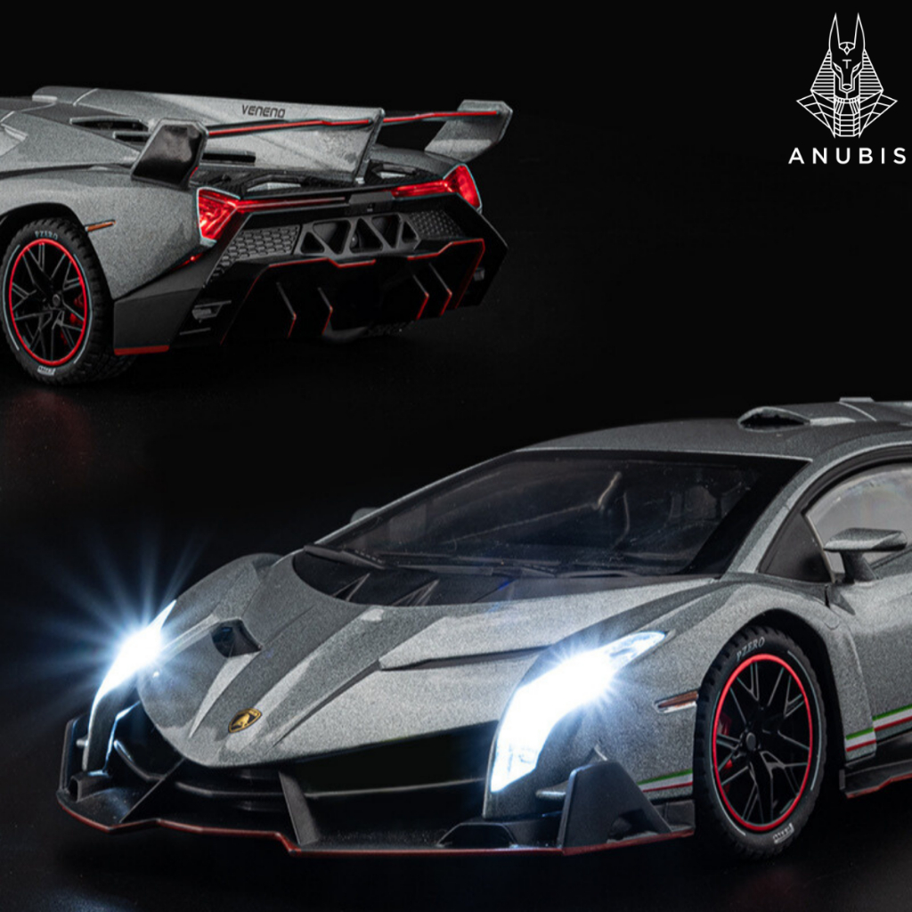 Mô Hình Xe Ôtô Kim Loại 1/24 Siêu Xe LAMBORGHINI VENENO Để Trưng Bày Bàn Làm Việc