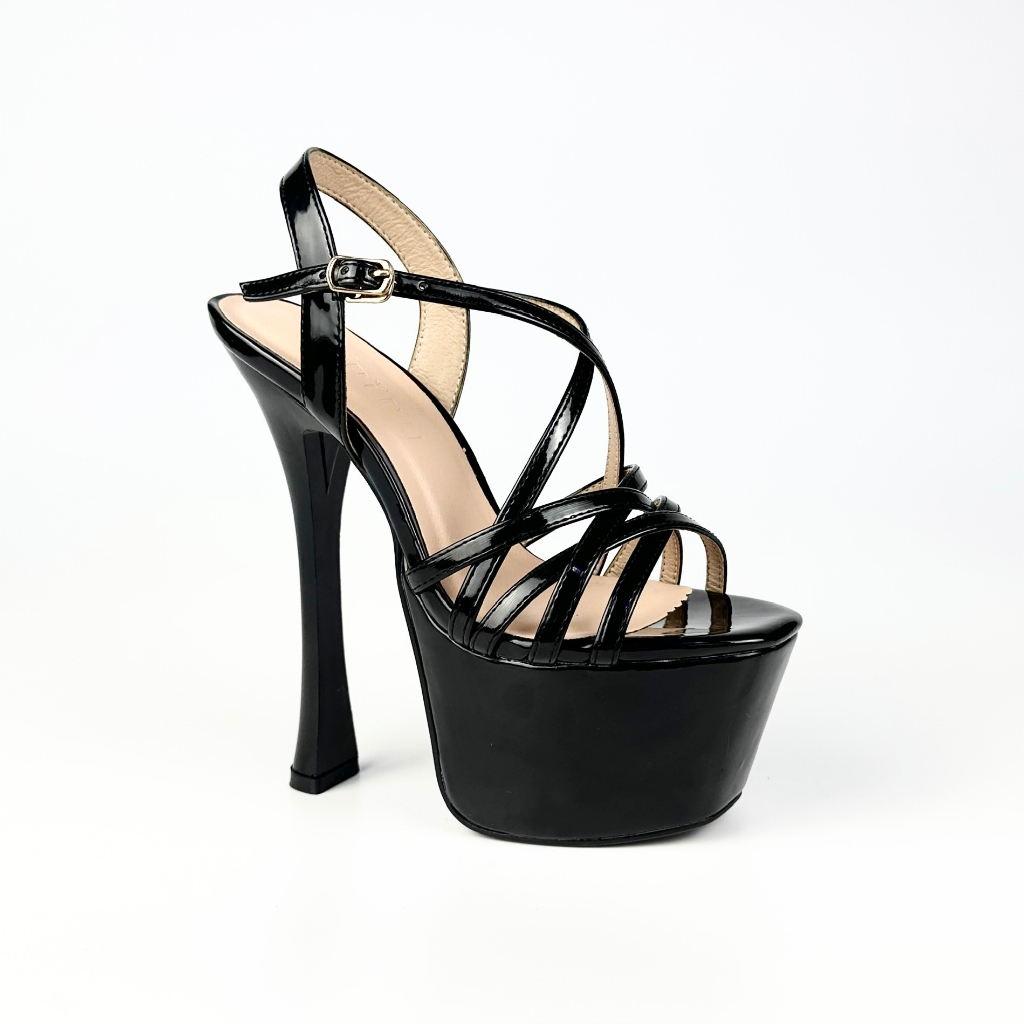 Giày cao gót đế  đúp & 17cm ,sandal cao gót thời trang catwalk hoa hậu giày cưới pipu 028-17cm