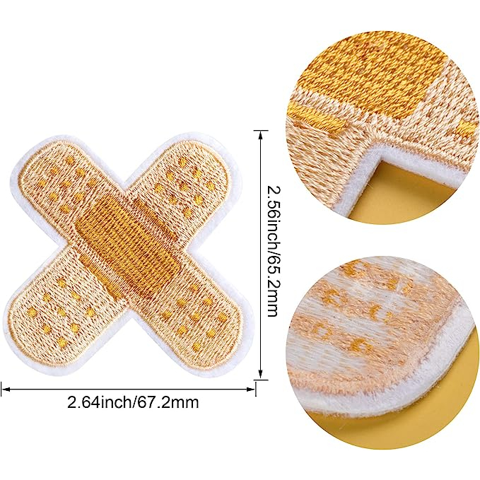 Miếng Dán Ủi Hình Băng Cá Nhân Đôi Xinh Xắn Sáng Tạo - Kích thước 7.5cm x 7.5cm