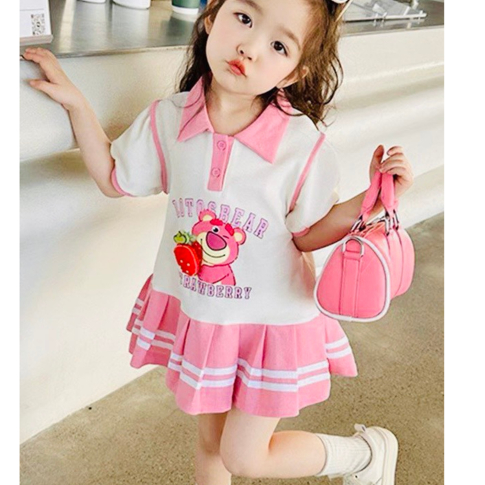 Váy Cho Bé Gái, Váy Đầm Xếp Ly Vải Mịn Cực Đẹp Cho Bé Gái Từ 10 - 22kg