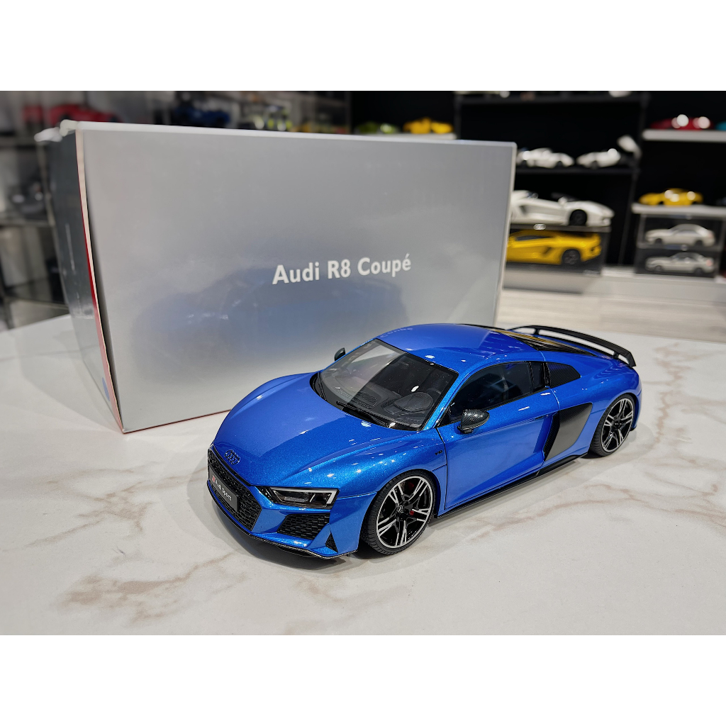 XE MÔ HÌNH AUDI R8 2021 BLUE,TỶ LỆ 1/18 KENGFAI