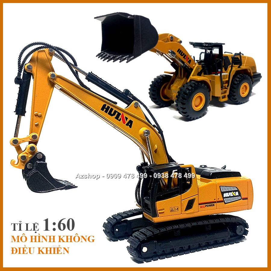Xe Mô Hình Kim Loại Xe Công Trình Tỉ Lệ 1:60 - JingBang - 9952