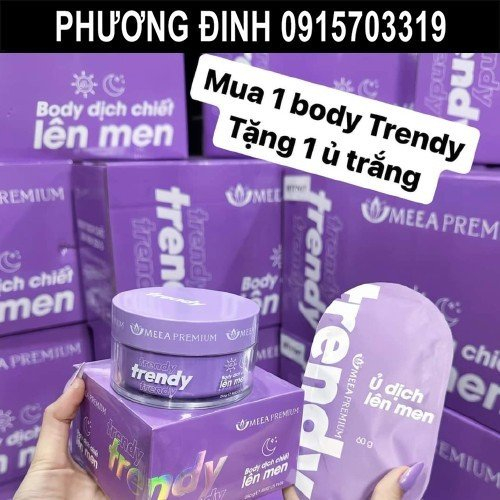 Kem Body Dịch Chiết Lên Men Trendy MEEA  - Meea Premium 250Gram