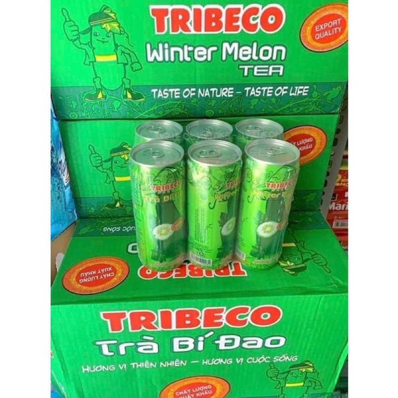 thùng 24 lon trà bí đao tribeco 320ml