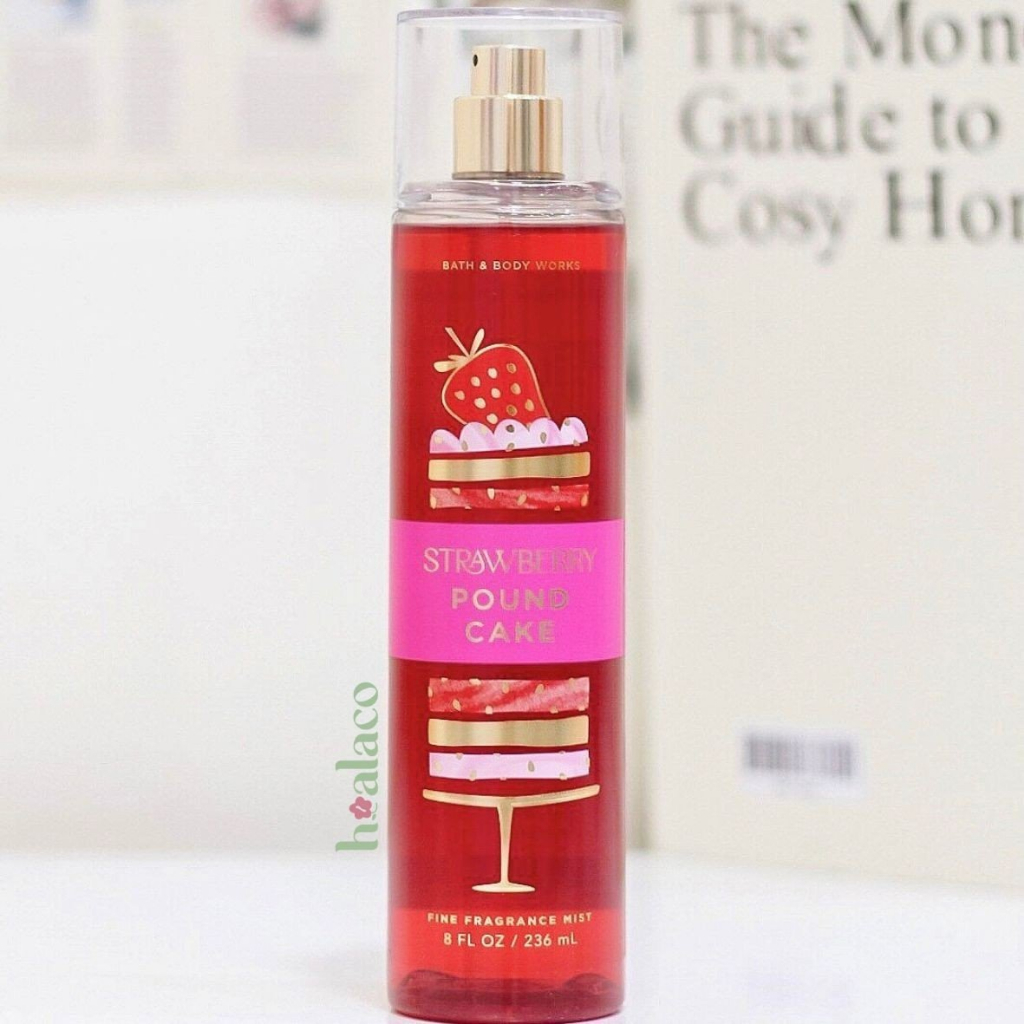 Xịt thơm toàn thân BODY MIST STRAWBERRY POUND CAKE Bath & Bodyworks