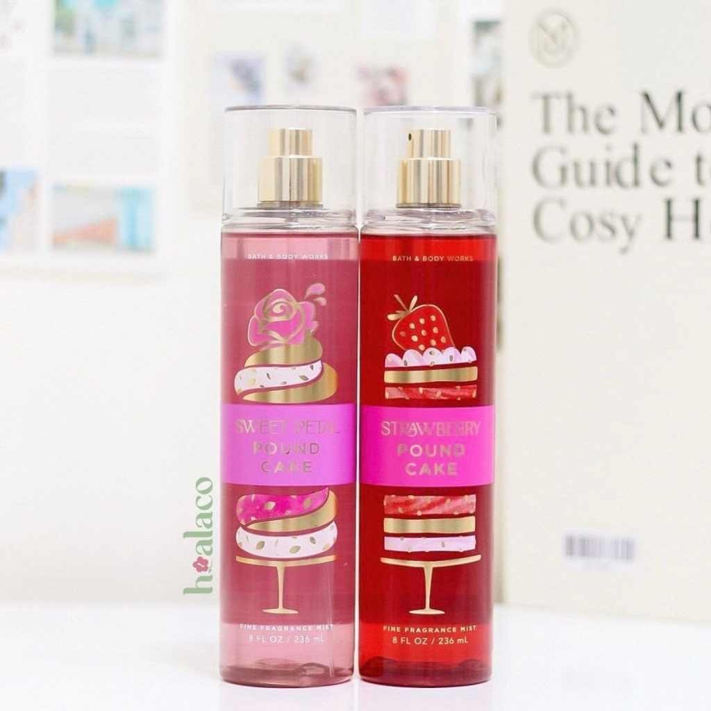Xịt thơm toàn thân BODY MIST STRAWBERRY POUND CAKE Bath & Bodyworks