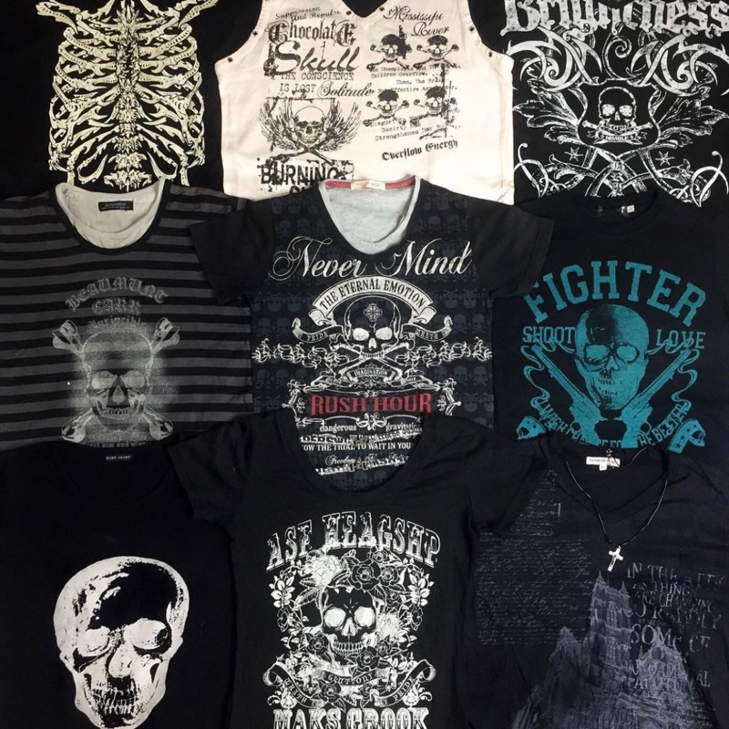 🎱🎬🖤 babytee y2k 2hand thrift màu đen