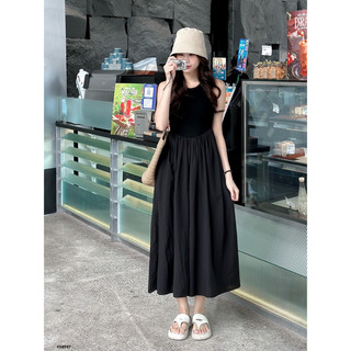[RÁCH STORE] Đầm Dài - 601299 - sát vai - phối thun - F