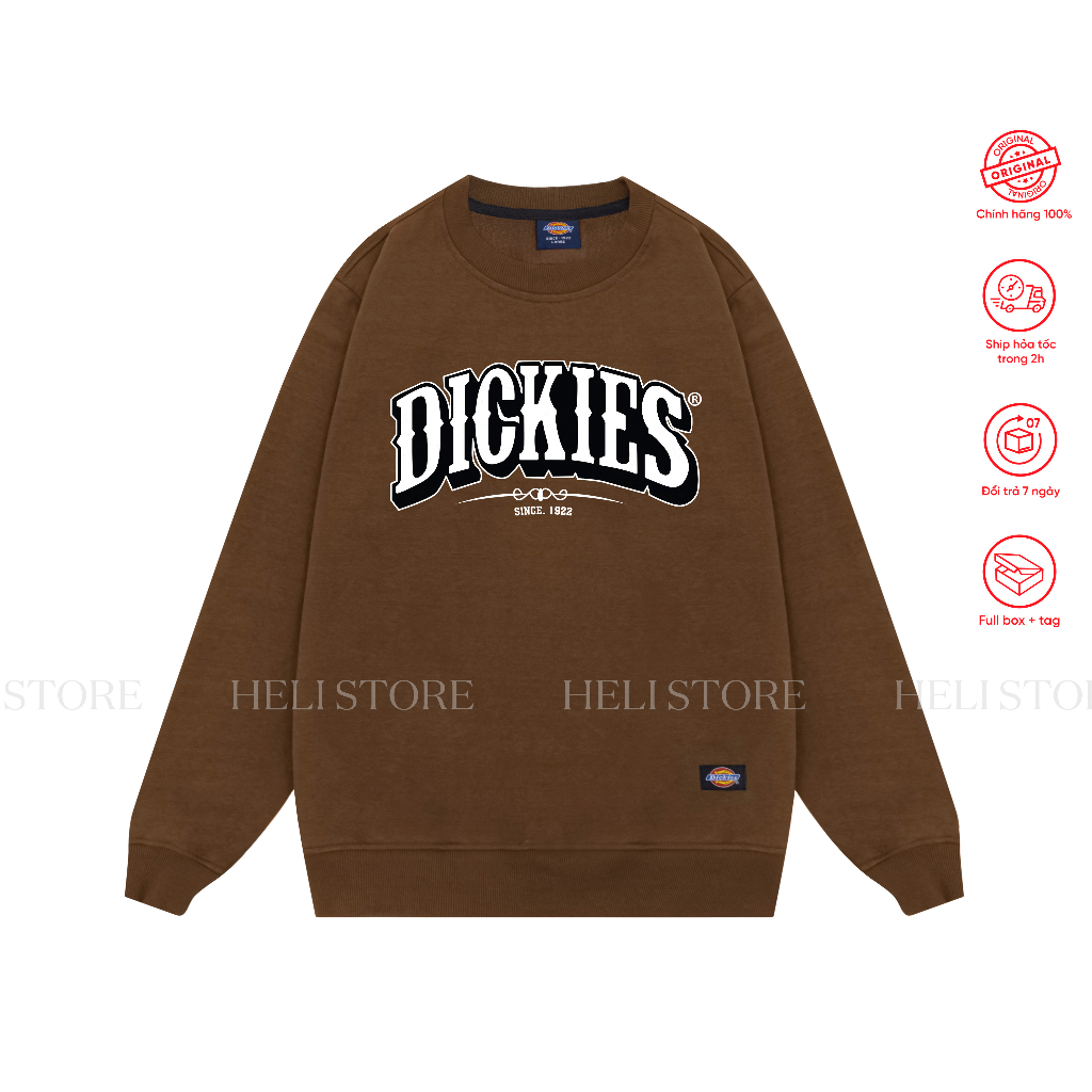 Áo Sweater Màu Nâu Dickies chính hãng