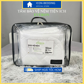 Tấm Bảo Vệ Nệm Everon Chống Thấm, Tấm Lót Bảo Vệ Nệm, Đệm Chống Thấm Cotton - Hàng Chính Hãng