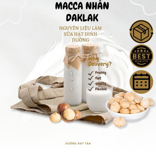 Hạt mắcca nhân nguyên hạt 500gr túi hút chân không loại 1 nguyên liệu làm sữa hạt - xưởng hạt mắcca t&a