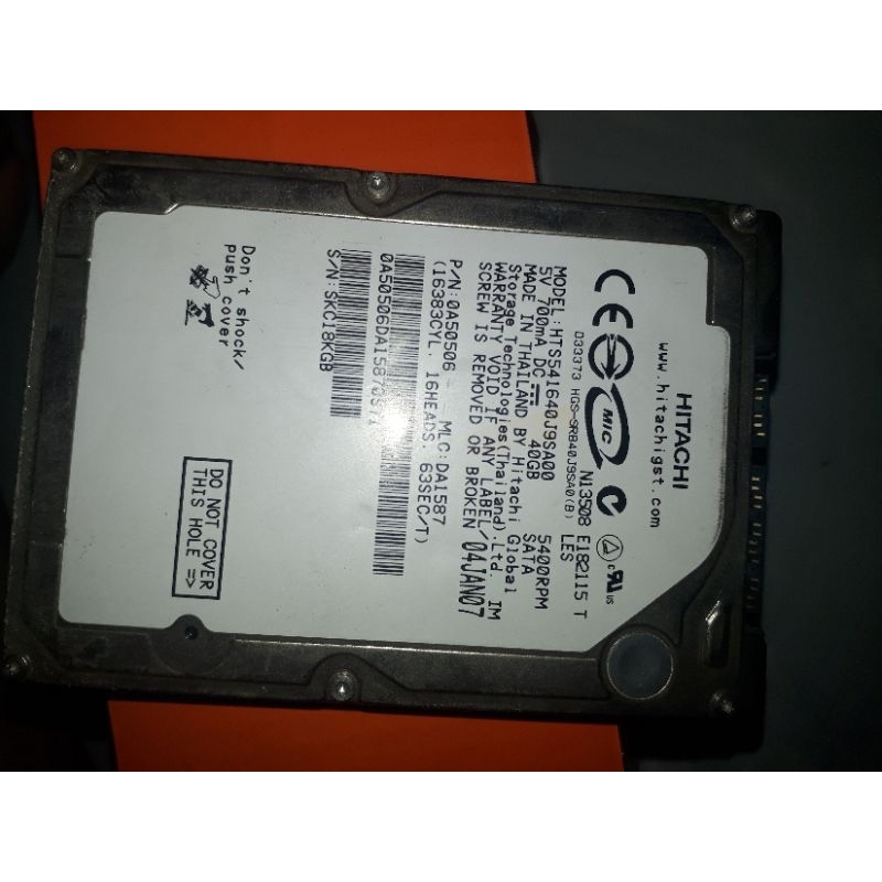 HDD laptop bad còn 10%~20% capacity