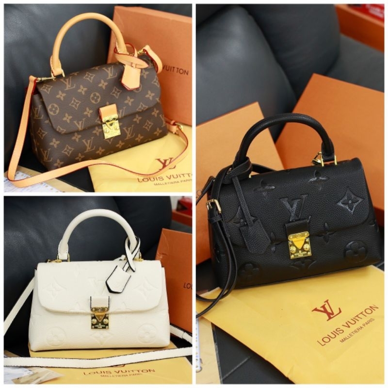 Túi nữ thời trang LV Madel..sz25cm họa tiết dập nổi trên da sắc nét fullbox
