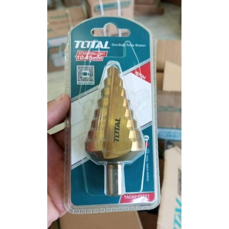 Mũi khoan tháp 10-45mm TOTAL TAC8210451 (dùng cho thép tấm)