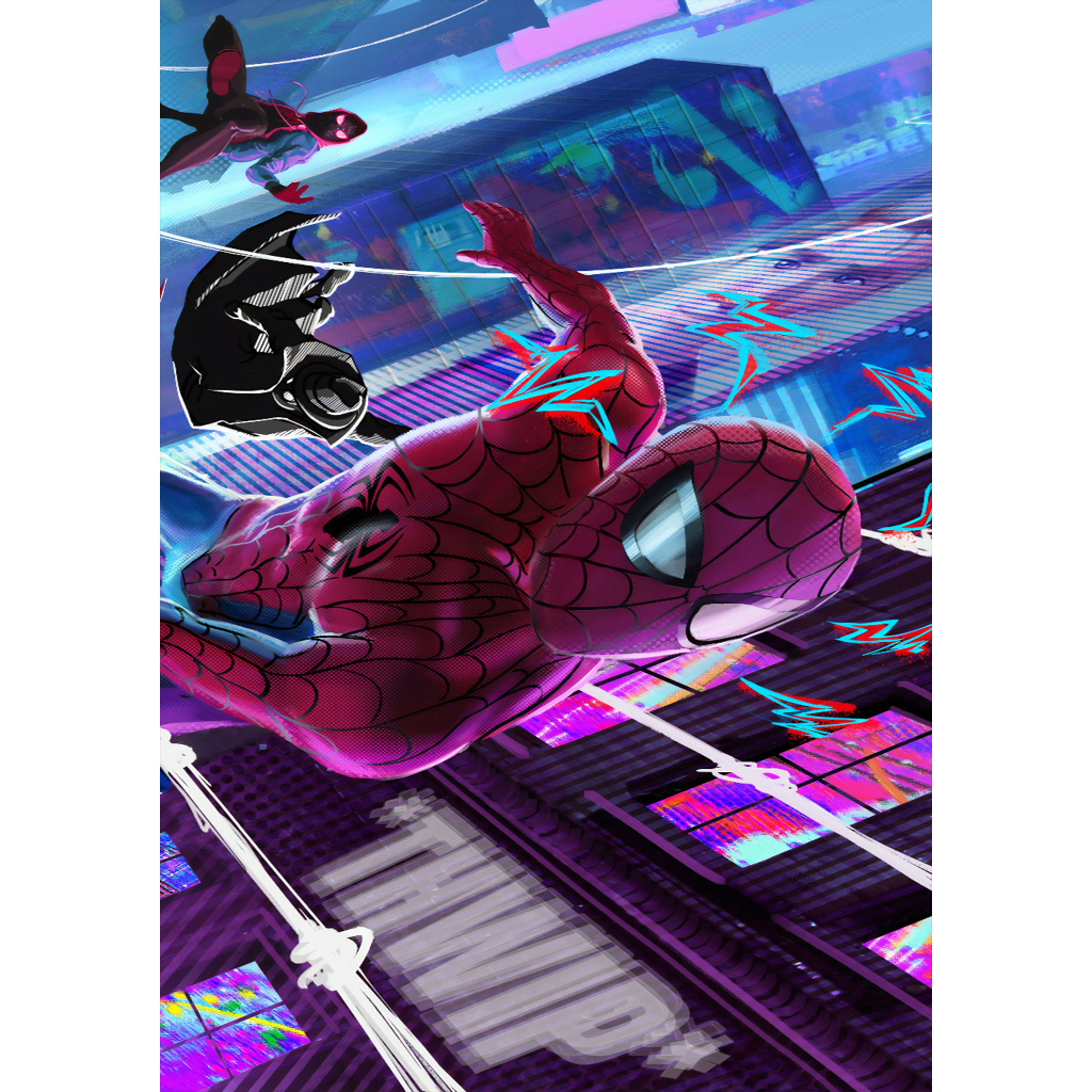 Poster In Hình Người Nhện  Spider-Man Dán Tường Trang Trí Phòng Khách Tường Nhà Ms: 514