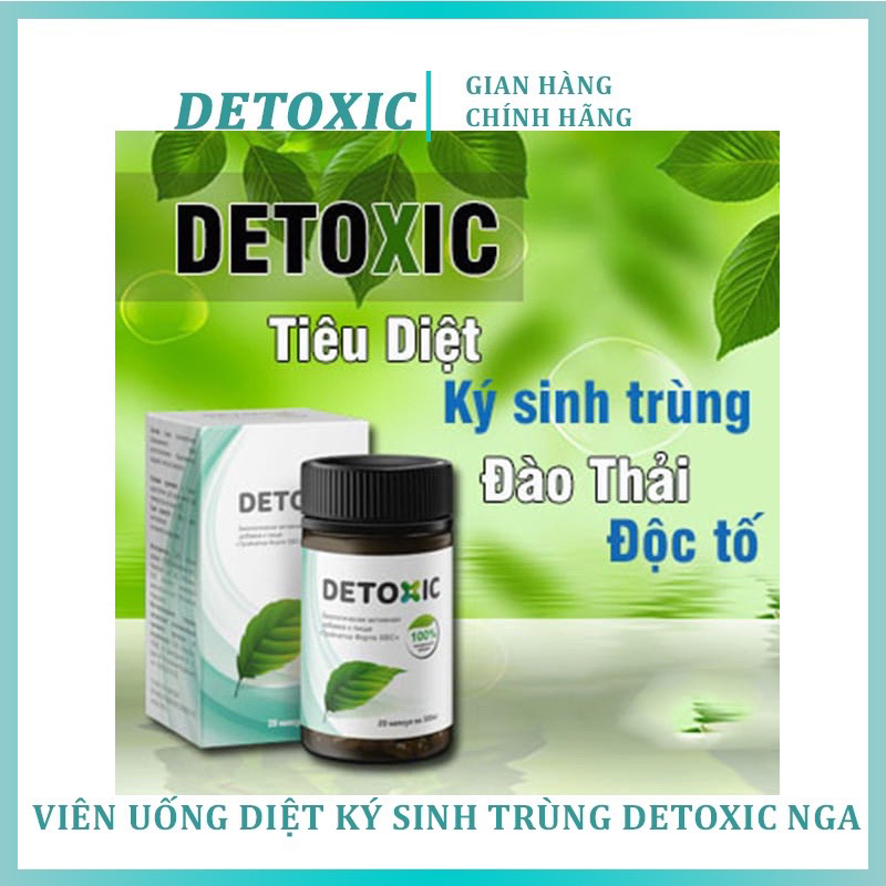 Viên Uống Diệt Ký Sinh Trùng DETOXIC Cơ Thể Hộp 20V Hàng Chính Hãng SX Tại Nga