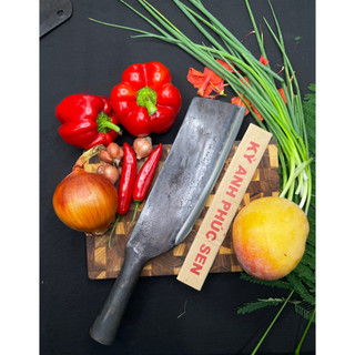 Dao bếp thép nhíp 1.3kg chuôi liền Chặt xương bò phay kỳ anh thợ khóa