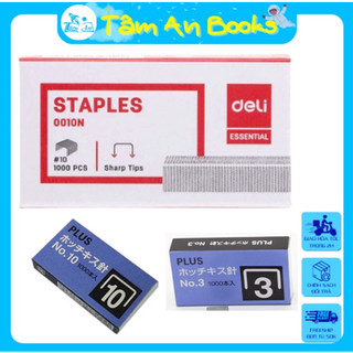 Ruột ghim các loại đạn ghim deli 0010n/ 0012n/ 0013n/ 0014n/ 0015n/ plus no10/ plus no03- tâm an books