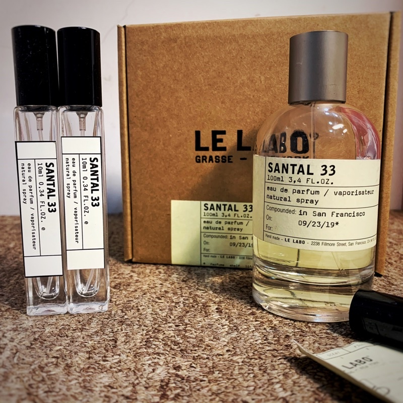 (chiết 10ml) Nước hoa unisex Le.labo 33 Santal-Chính hãng- Authentic