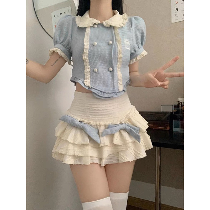 Set váy tiểu thư phong cách Barbie dễ thương